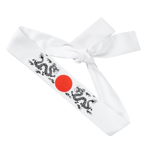 Cabilock Kampfsport Stirnband Karate Kostüm Japanisches Bandana Kleidung Stirnband Kopfbänder Stirnband Lauf Stirnband Japanisches Haarband Herren Stirnband Sport von Cabilock