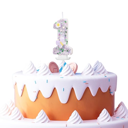 Cabilock Kuchennummer Kerze Pailletten Kuchen Topper Kuchen Ornament Schmetterling Geburtstag Kerze Nummer Kuchen Dekoration Geburtstag Party Versorgung von Cabilock