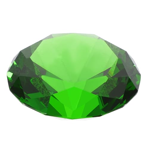 Cabilock Künstlicher Kristalldiamant Vasenfüller Künstliche Diamanten Streuung am Diamanttisch Hochzeit Faux-Diamanten klarer Diamant Faux-Kristall-Diamant Diamanten aus Kristallglas Green von Cabilock