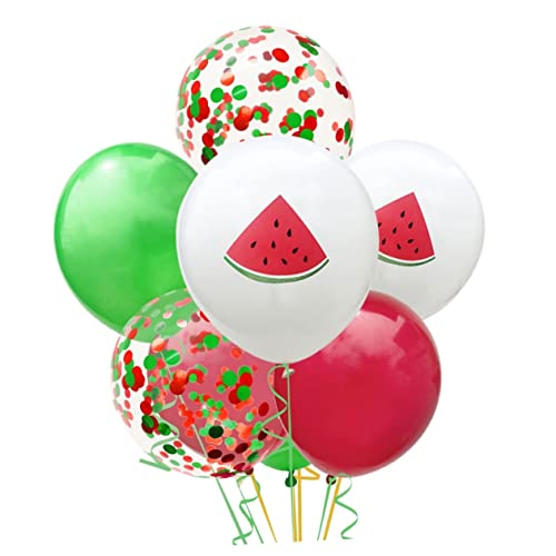 Cabilock Latex Ballons Mit Sommerfrüchten 3 Melonenballons 6 Einfarbige Ballons 3 Paillettenballons Und 2 Bänder Für Bunte Geburtstags Und Mottoparty Dekorationen von Cabilock