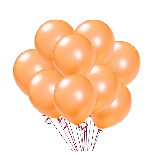 Cabilock Latexballons Orange Dicke Perlmuttartige Ballons Für Partydekorationen Und Geburtstagsfeiern Heliumballons Für Unvergessliche Anlässe von Cabilock