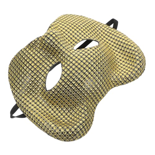 Cabilock Leopardenmaske Party Dekorative Maske Lustige Maske Leoparden-modelliermasken Leopardenkopf-modellmasken Modelliermaske Mit Leopardenkopf Maskerade Tiermaske Plastik Golden von Cabilock