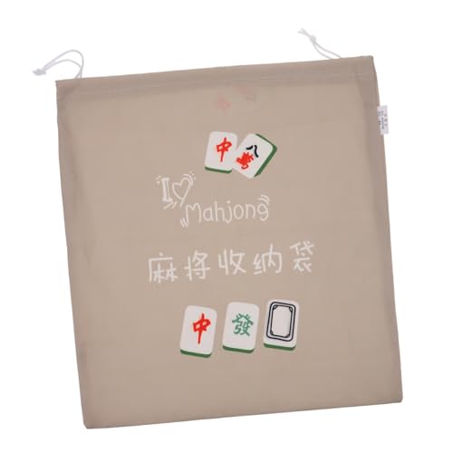 Cabilock Mahjong-Aufbewahrungstasche Mahjong Pusher-Beutel mit Kordelzug Mahjong-Spieltasche Mahjong Aufbewahrungstasche Mahjong Kartenbeutel Mahjong-Halter aus Stoff Mahjong-Organisator von Cabilock