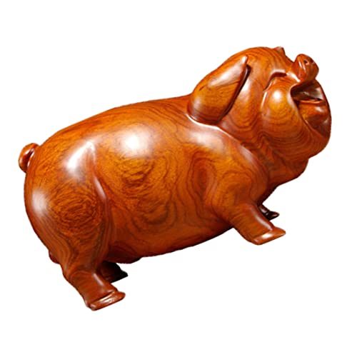 Cabilock Mini Spielzeug Aus Holz Schweinchen Spielzeug Chinesische Tierkreiszeichen Figur Heimdekoration Feng Shui Dekorationen Mini Miniatur Dekoration von Cabilock