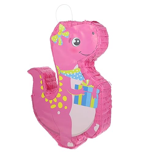 Cabilock Piñata Schöne Geschenkboxen Geschlecht Offenbaren -pinata Lustiges Pinata-dekor Süße Tierhülle Dinosaurier Pinata-dekoration Brautparty Festival Rosa Papier Spielzeug Erwachsener von Cabilock