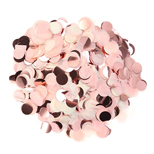 Cabilock Rundes Konfetti Dekorationen Tischdekoration Ringe Für Frauen Rosa Mehrfarbiges Papier Golddekor Runden Party Hochzeitskonfetti Kreis Hochzeitsdekoration von Cabilock