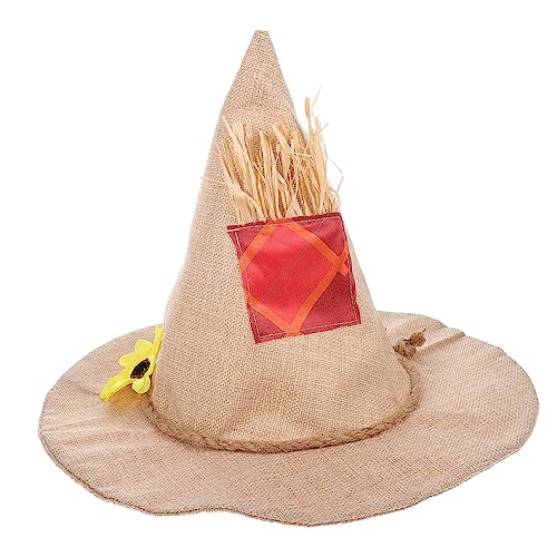 Cabilock Sackleinenhut Cosplay Halloween Hut Für Erwachsene Hexenhut Ausgefallene Hüte Mini Partyhüte Hexenkleidung Partyhüte Für Kinder Lila Hexenhut Neuartiger Halloween Hut von Cabilock