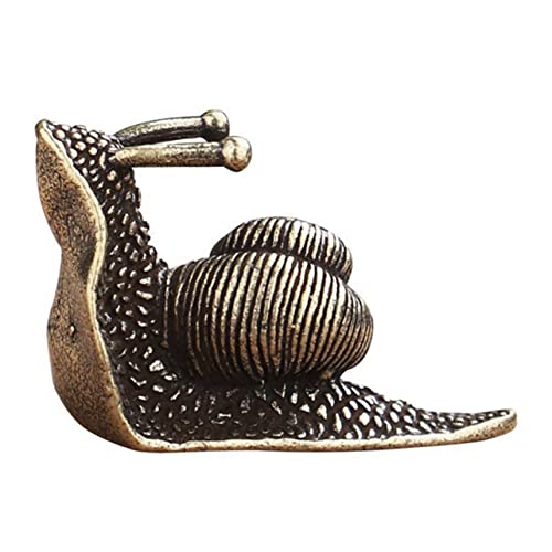 Cabilock Messing Schnecke Figur Handwerk Tee Haustier Schnecke Statue für Büro Desktop Decor von Cabilock