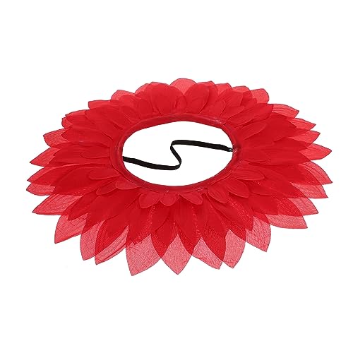 Cabilock Sonnenblumenhut für Kinder Sonnenblumenkopfband Sonnenblumenhaube partyhüte kinder sonnenblumen haarschmuck Stirnband Kinderkommode Tanzkostüm Sonnenblumen-Haarreifen Seidentuch von Cabilock