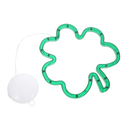 Cabilock St Patrick'S Day Kleeblatt Fensterlichter Mit Selbstklebender LED Wanddekoration Mit Grüner Kleeblatt Silhouette Für Irische Partygeschenke von Cabilock