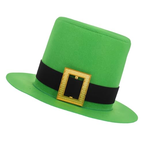 Cabilock St. Patrick's Day Hut Kostüm Hüte st. Pat-Hüte Zubehör Hüte Irischer Partyhut Irische Themenaccessoires Accessoires für irische Festivals irische Festivalhüte Filzstoff Green von Cabilock