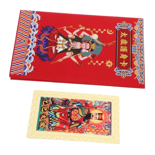 Cabilock Tai Sui Gold Card glücksbringer Glücksamulette kaufen Chinesische Tai-Sui-Karte chinesisches Feng Shui Amulettkarte Glücksamulettkarten Feng Shui Glückskarte Kupfer von Cabilock