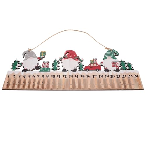 Cabilock Urlaub Geburt Weihnachts-countdown-kalender Advent Weihnachtsdekorationen Weihnachten Christbaumschmuck Weihnachts-countdown- Girlande Weihnachtstag Ornamente Holz von Cabilock