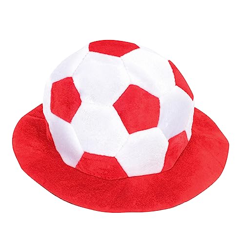 Cabilock WM-Kappe football cap fussballdeko Dekorativer Hut mit Fußballmotiv Fußball-Party-Hut Fußballkappe tragbarer Fußballhut bequemes Hutdekor Hutdekoration Hut- Plüsch von Cabilock