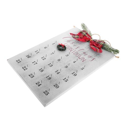 Cabilock Weihnachts-countdown-kalender Holzkalender Selber Machen Weihnachtskranzkalender Weihnachts-countdown-dekoration Weihnachtsdekoration Aus Holz Weihnachten Adventskalender Mdf von Cabilock