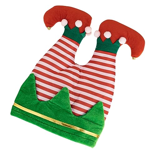 Cabilock Weihnachtskopfschmuck Weihnachtsmütze Dekoration Weihnachtselfen-hosenmütze Elfenhose Partyhut Herren Erwachsene Elfenhüte Weihnachtsmützen Gnomenhüte Weihnachtskostüm Hüte Stoff von Cabilock