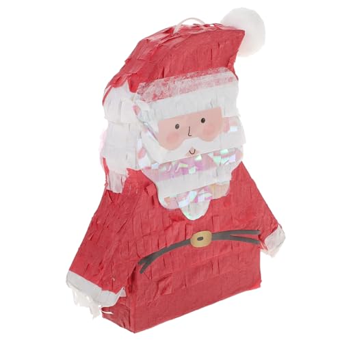 Cabilock Weihnachtspinata Mini-piñata Bausatz Pinata-füller Weihnachtsfeier Liefert Flitter Bulk-weihnachtssüßigkeiten Weihnachtsdekoration Drinnen Süßigkeiten-pinata Im Freien Rot Papier von Cabilock