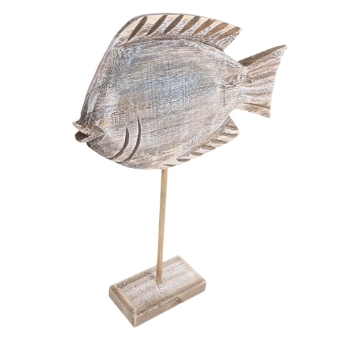 Cabilock nautische hängende Schilder küchendekoration Living Room Decoration Meeresmotiv Holzdekoration naturdeko Esszimmer Dekoration Fisch Holzdekor Desktop-Fisch-Skulptur -Ornamente von Cabilock