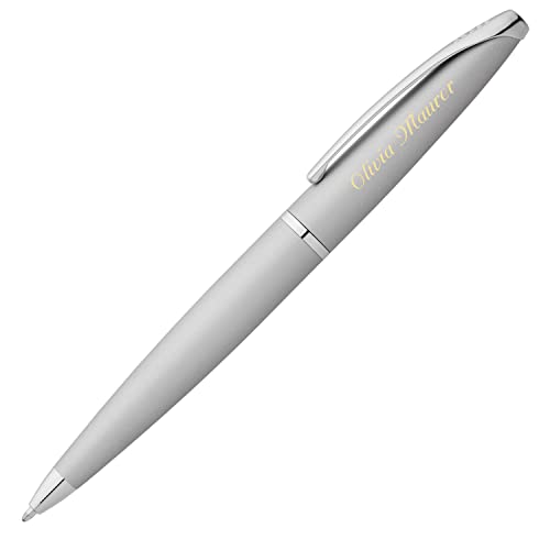 CROSS Kugelschreiber ATX Mattchrom mit persönlicher Laser-Gravur von Cadenis