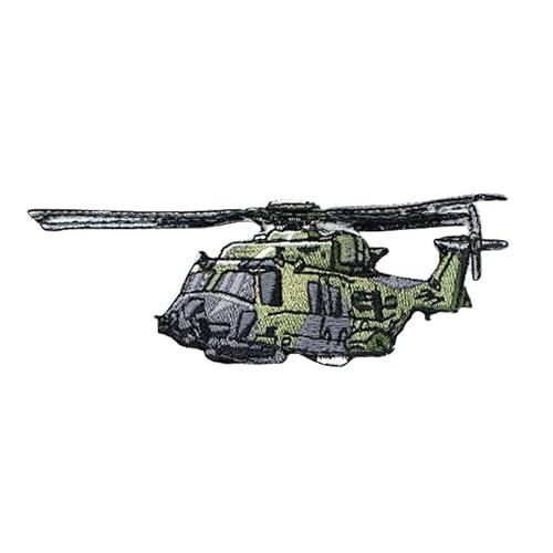 Café Viereck ® Bundeswehr Army Fahrzeuge, Panzer, Kampfjet & Helikopter Patch - gestickt mit Klett (NH90) von Café Viereck