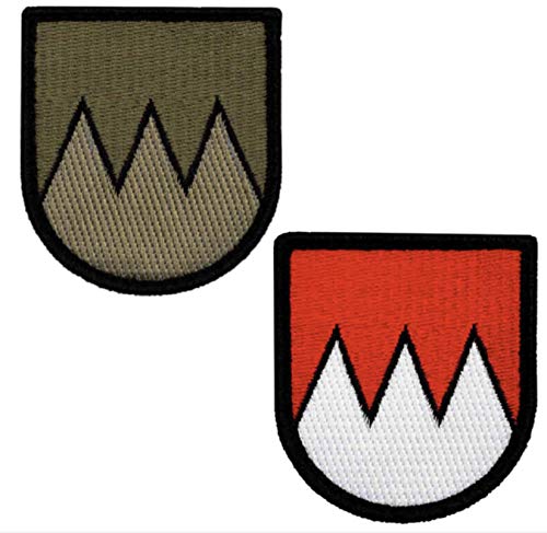 Café Viereck ® Bundeswehr Deutschland Bayern Franken Patch - Gestickt mit Klett - 5,5 cm x 6,5 cm - 2 Stück von Café Viereck