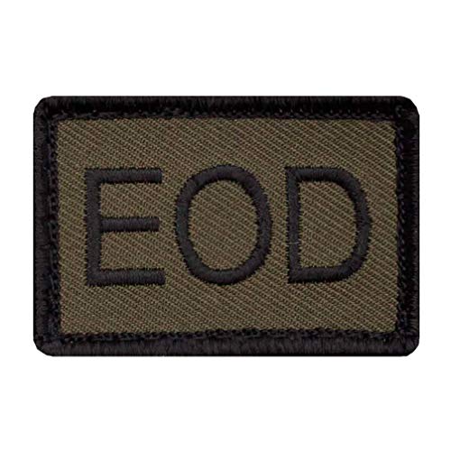 Café Viereck ® Bundeswehr EOD Taktik Zeichen Gestickt mit Klett - 5 cm x 3,5 cm von Café Viereck