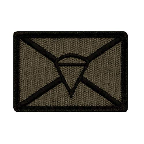 Café Viereck ® Bundeswehr Fallschirmjäger Taktik Zeichen Gestickt mit Klett - 5 cm x 3,5 cm von Café Viereck