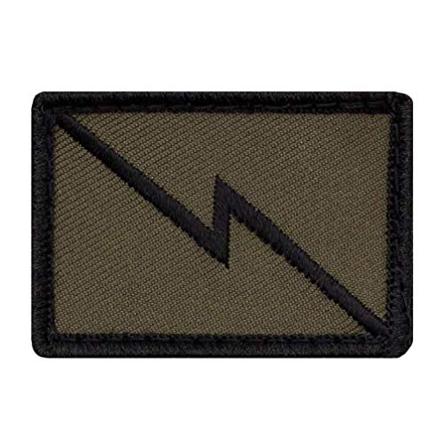 Café Viereck ® Bundeswehr Fernmelder Taktik Zeichen Gestickt mit Klett - 5 cm x 3,5 cm von Café Viereck