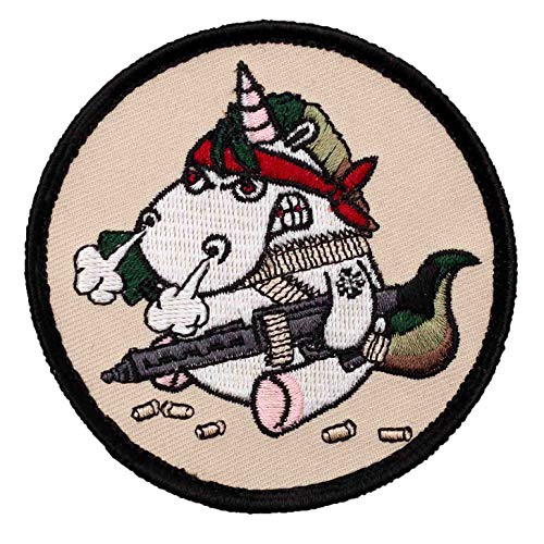 Café Viereck ® Bundeswehr Infanterie Einhorn Patch Gestickt mit Klett - 8 cm von Café Viereck