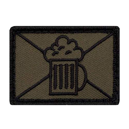 Café Viereck ® Bundeswehr Infanterie - Lustige Bier Taktik Zeichen Gestickt mit Klett - 5 cm x 3,5 cm von Café Viereck