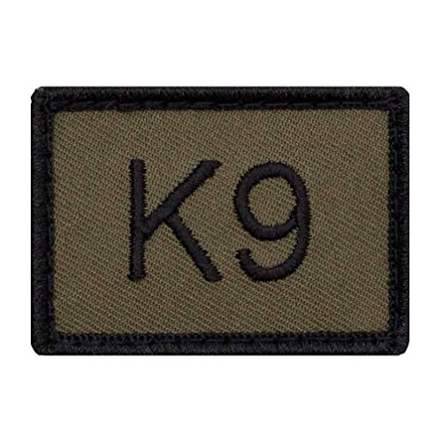 Café Viereck ® Bundeswehr K9 Taktik Zeichen Gestickt mit Klett - 5 cm x 3,5 cm von Café Viereck