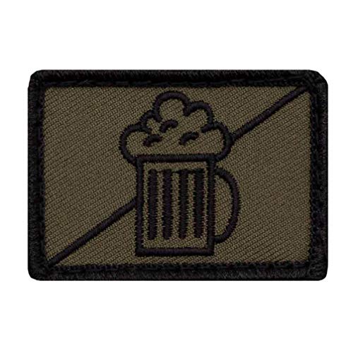 Café Viereck ® Bundeswehr Lustige Bier Taktik Zeichen Aufklärer Gestickt mit Klett - 5 cm x 3,5 cm von Café Viereck