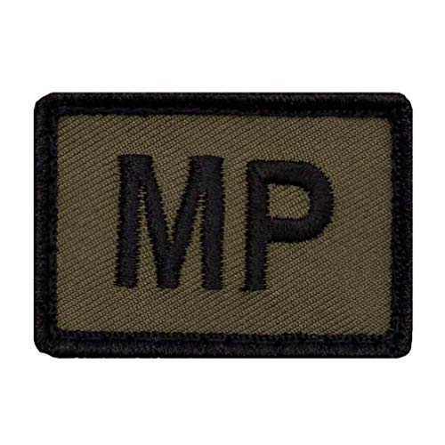 Café Viereck ® Bundeswehr MP Taktik Zeichen Gestickt mit Klett - 5 cm x 3,5 cm von Café Viereck