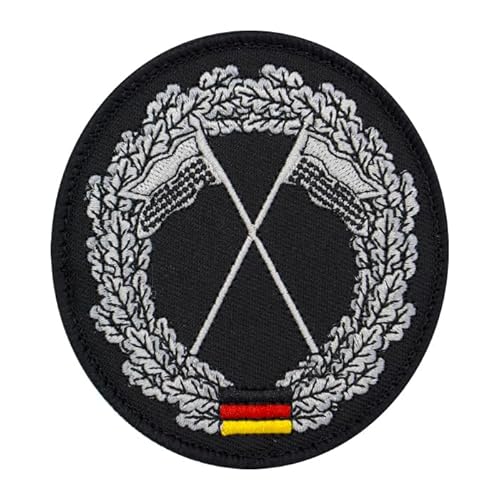 Café Viereck ® Bundeswehr Truppengattung Barettabzeichen Patch Gestickt mit Klett - 8,5 cm hoch (Aufklärer) von Café Viereck