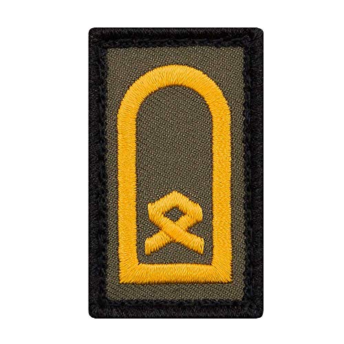 Café Viereck ® Hauptbootsmann Marine Bundeswehr Rank Patch mit Dienstgrad - Gestickt mit Klett – 3 x 5 cm (oliv mini) von Café Viereck