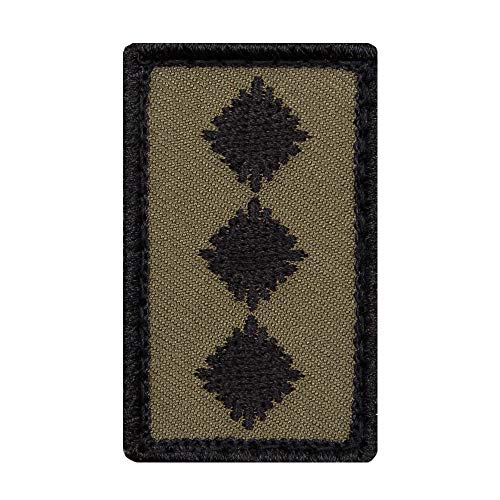 Café Viereck ® Hauptmann Bundeswehr Rank Patch mit Dienstgrad - Gestickt mit Klett – 3 x 5 cm (Oliv mini) von Café Viereck