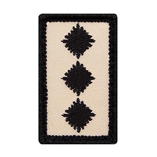 Café Viereck ® Hauptmann Bundeswehr Rank Patch mit Dienstgrad - Gestickt mit Klett – 3 x 5 cm (Sand mini) von Café Viereck