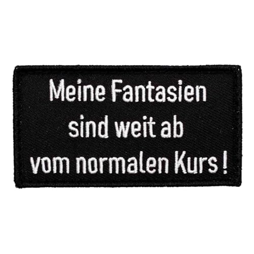 Café Viereck ® Lustiges Bundeswehr Fun Patch Gestickt mit Klett – 8,5 x 4,5 cm - Fantasie von Café Viereck