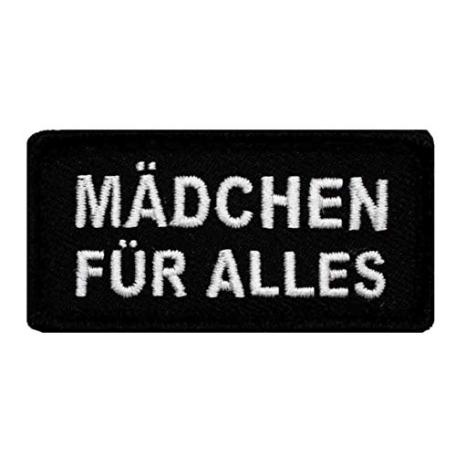 Café Viereck ® Lustiges Fun Bundeswehr Patch Gestickt mit Klett – 6 cm x 3 cm - Mädchen von Café Viereck