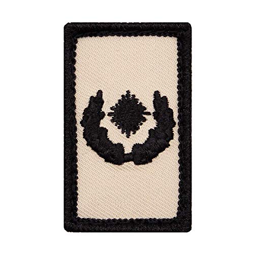 Café Viereck ® Major Bundeswehr Rank Patch mit Dienstgrad - Gestickt mit Klett – 3 x 5 cm (Sand mini) von Café Viereck