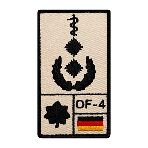 Café Viereck ® Oberfeldarzt Bundeswehr Rank Patch mit Dienstgrad - Gestickt mit Klett – 9,8 cm x 5,6 cm von Café Viereck