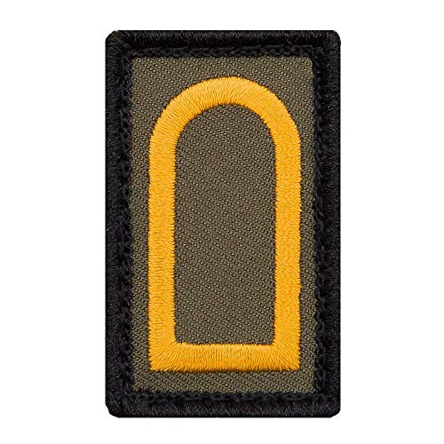 Café Viereck ® Obermaat Marine Bundeswehr Rank Patch mit Dienstgrad - Gestickt mit Klett – 3 x 5 cm (oliv mini) von Café Viereck