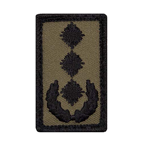 Café Viereck ® Oberst Bundeswehr Rank Patch mit Dienstgrad - Gestickt mit Klett – 3 x 5 cm (Oliv Mini) von Café Viereck