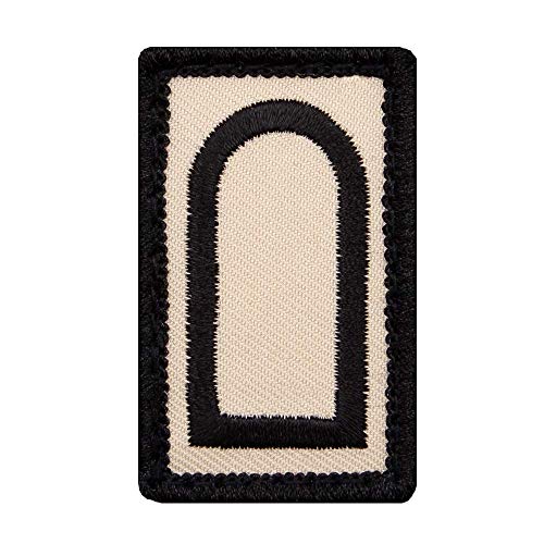 Café Viereck ® Stabsunteroffizier Bundeswehr Rank Patch mit Dienstgrad - Gestickt mit Klett – 3 x 5 cm (Sand mini) von Café Viereck