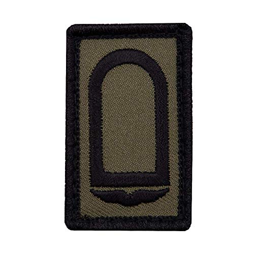 Café Viereck ® Stabsunteroffizier Luftwaffe Bundeswehr Rank Patch mit Dienstgrad - Gestickt mit Klett – 3 x 5 cm (Oliv mini) von Café Viereck