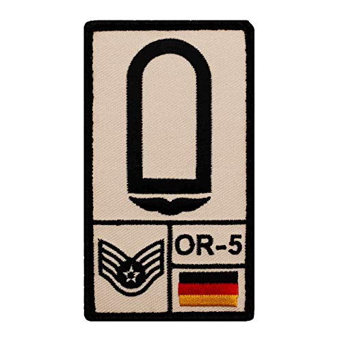 Café Viereck ® Stabsunteroffizier Luftwaffe Bundeswehr Rank Patch mit Dienstgrad - Gestickt mit Klett – 9,8 cm x 5,6 cm von Café Viereck