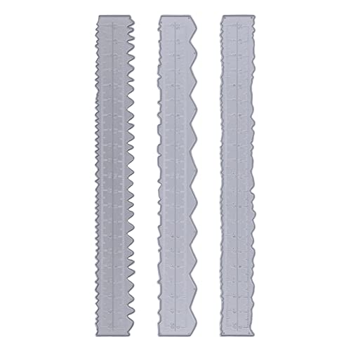 Lineal für Unregelmäßige Kanten, DIY-Stanzen, Einfaches und Praktisches Kartenherstellungswerkzeug, Merkmalslineal, für Papierhandwerk, Fotoalbum-Dekoration von Atyhao