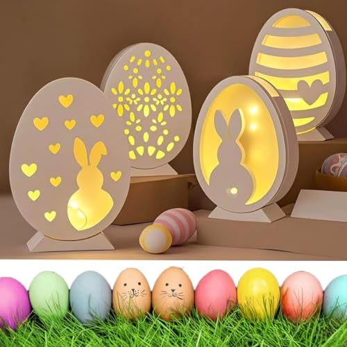 CaiTang Silikonformen Gießformen Ostern, Silikonform Ostern Kaninchen, 6 Stück Silikonform Ostern Hase, Gipsformen zum Gießen Ostern, Silikonform Osterhase Eier für Osterdeko, für DIY Handwerk von CaiTang