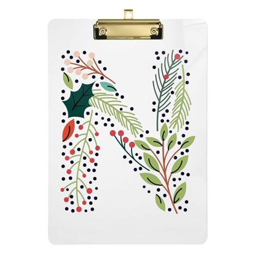 Merry Christmas Nursing Edition Klemmbrett Transparent für Lehrer Must Haves für Klassenzimmer Grundschule Größe 22,9 x 30,5 cm von Caihoyu