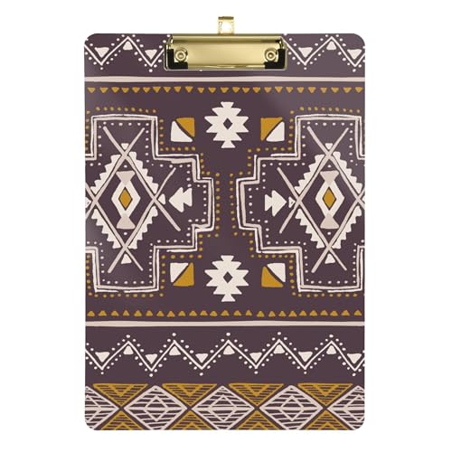 Tribal Bohemian (67) Kunststoff Legal Size Clipboard Hardboard für Clip Board Lehrergröße 9 x 12 von Caihoyu